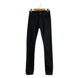 Nudie Jeans Co Men's Tube Tom Black Black Skinny Denim Jeans